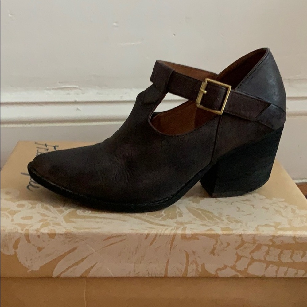 Jeffrey Campbell t strap ankle boots